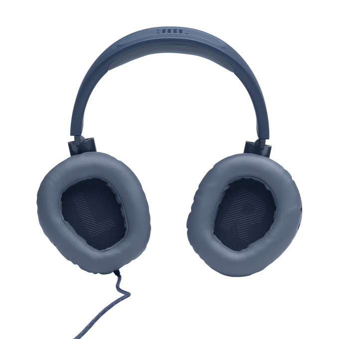 JBL Quantum 100 - Blue - Wired over-ear gaming headset with flip-up mic - Detailshot 3 image number null